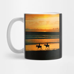 Riding Horses on the Beach Mug